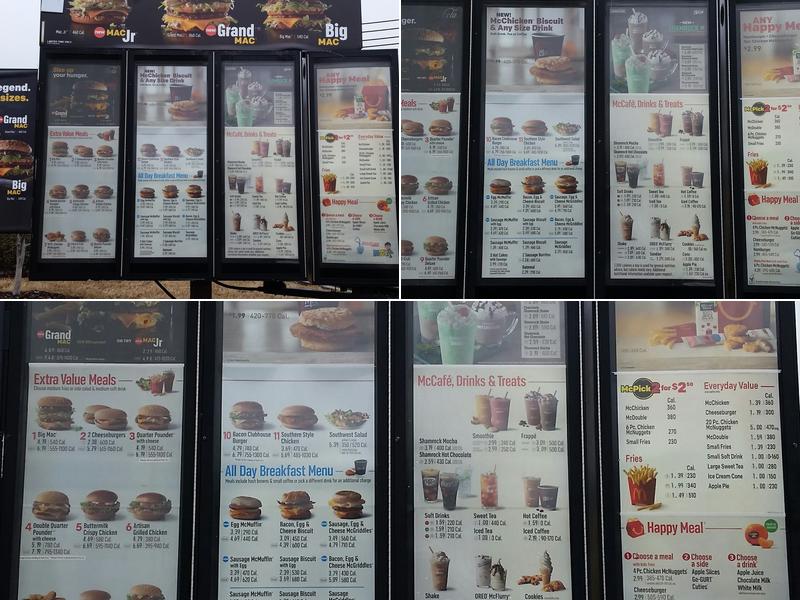 McDonald's Menu