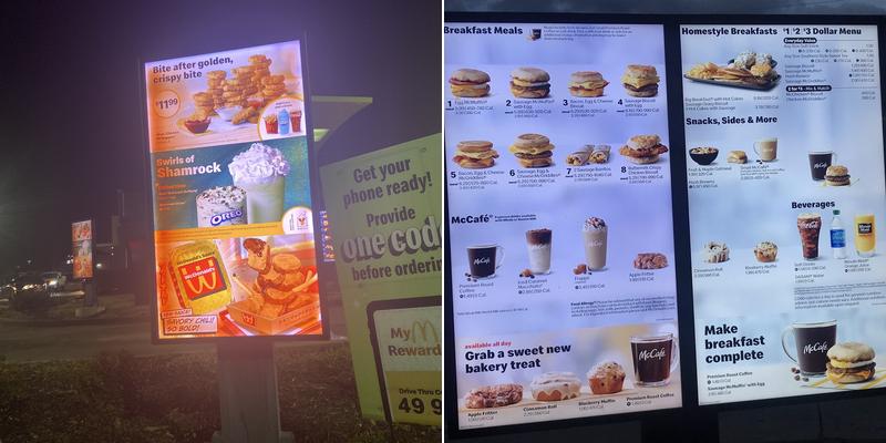 McDonald's Menu