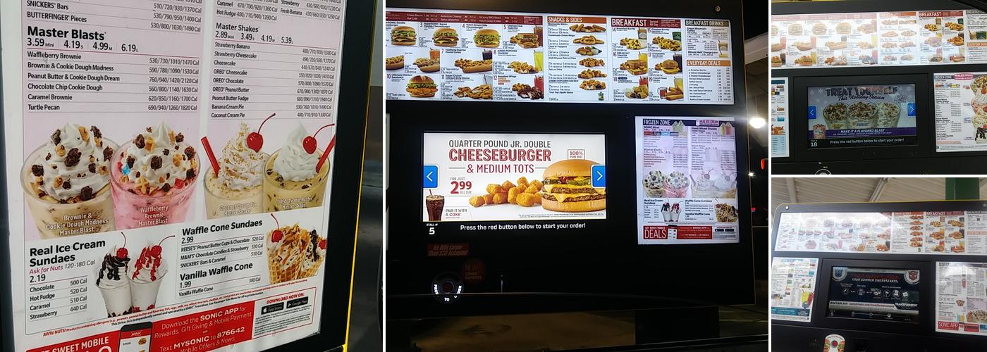 Sonic Drive-In Menu