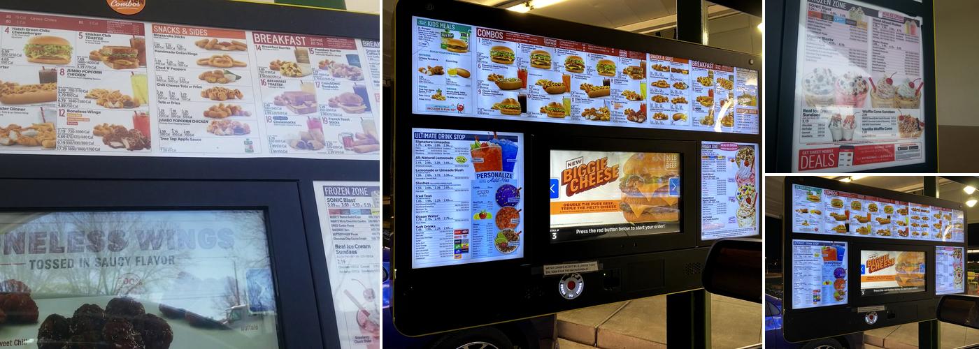 Sonic Drive-In Menu