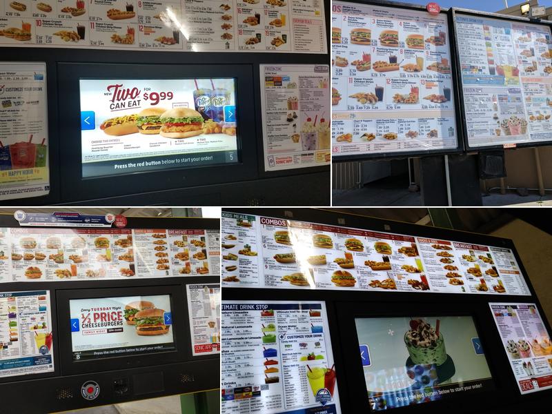 Sonic Drive-In Menu