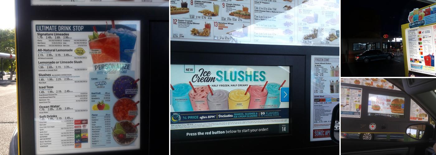 Sonic Drive-In Menu