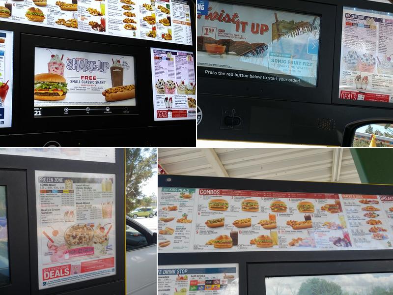 Sonic Drive-In Menu
