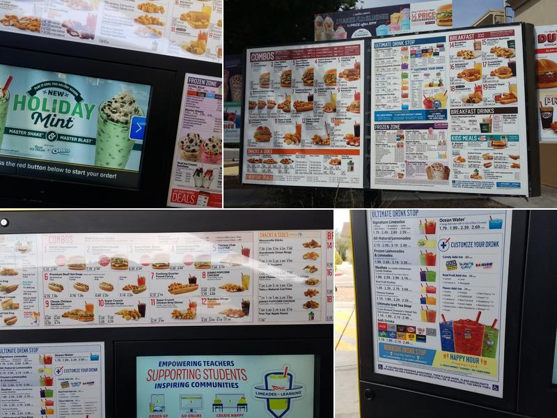 Sonic Drive-In Menu