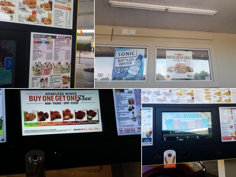 Sonic Drive-In Menu