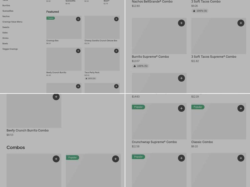 Taco Bell Menu