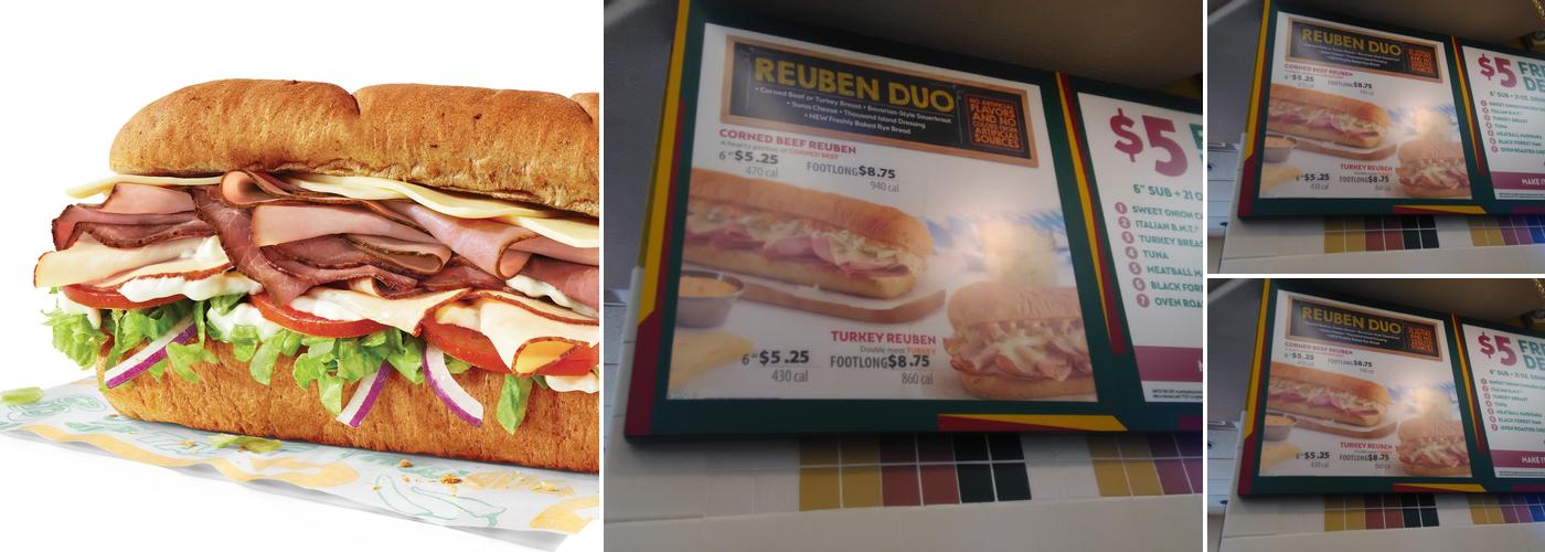 Subway Menu