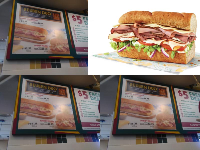 Subway Menu