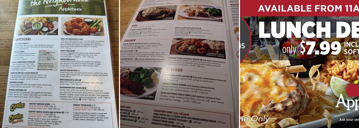 Applebee's Grill + Bar Menu