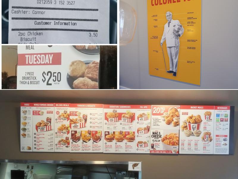 KFC Menu