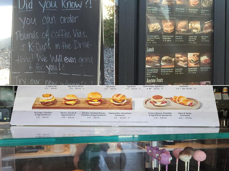 Starbucks Menu
