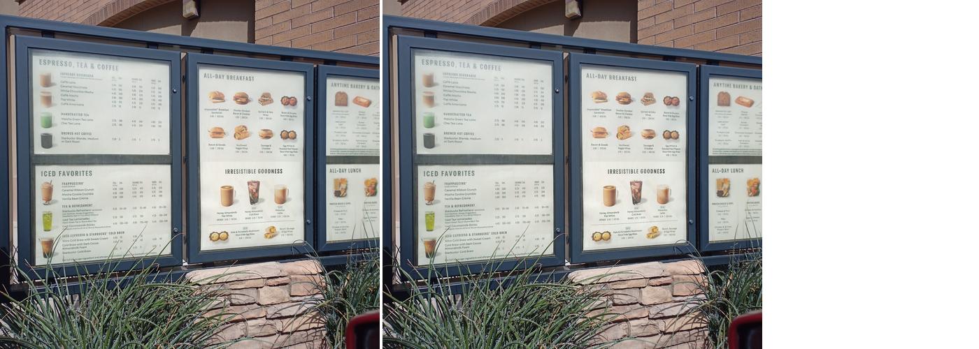 Starbucks Menu