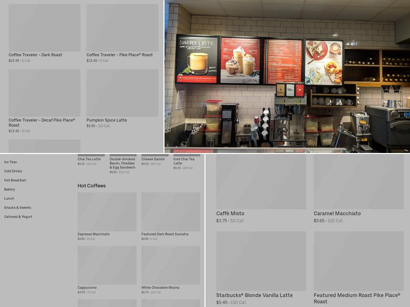 Starbucks Menu