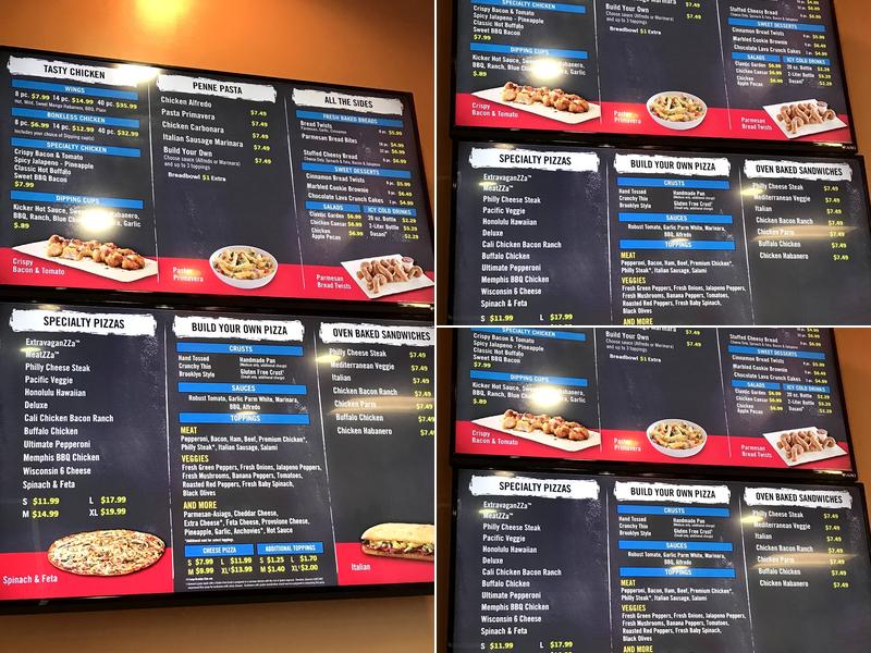 Domino's Pizza Menu