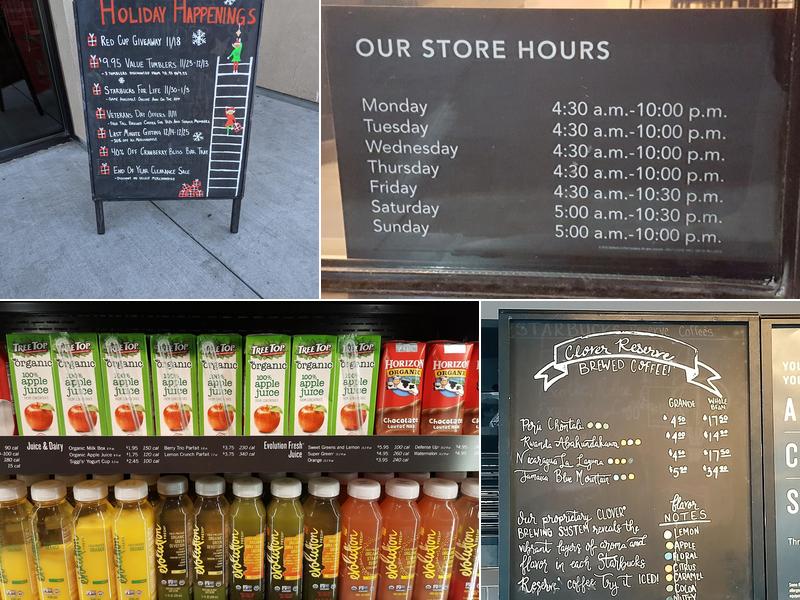 Starbucks Coffee Company Menu