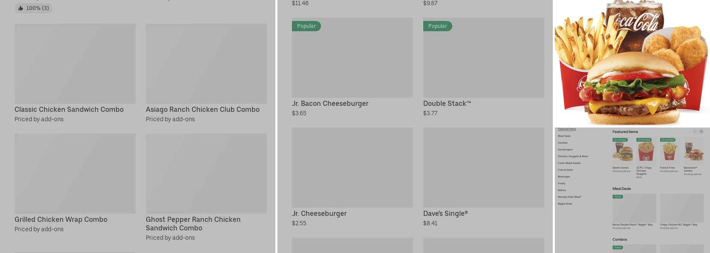 Wendy's Menu