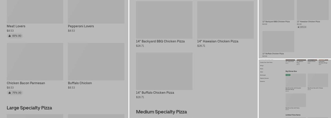 Pizza Hut Menu
