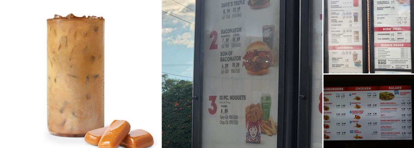 Wendy's Menu