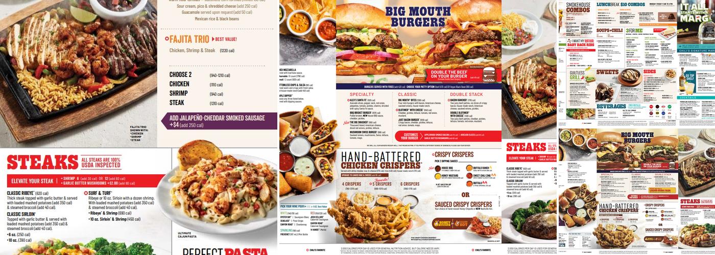 Chili's Grill & Bar Menu