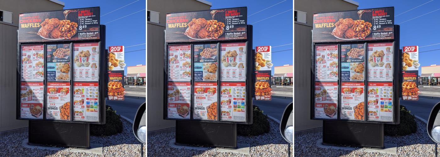 KFC Menu