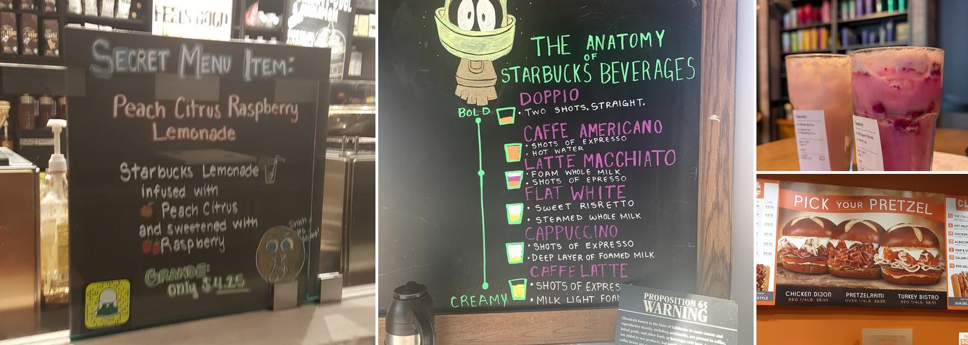 Starbucks Menu