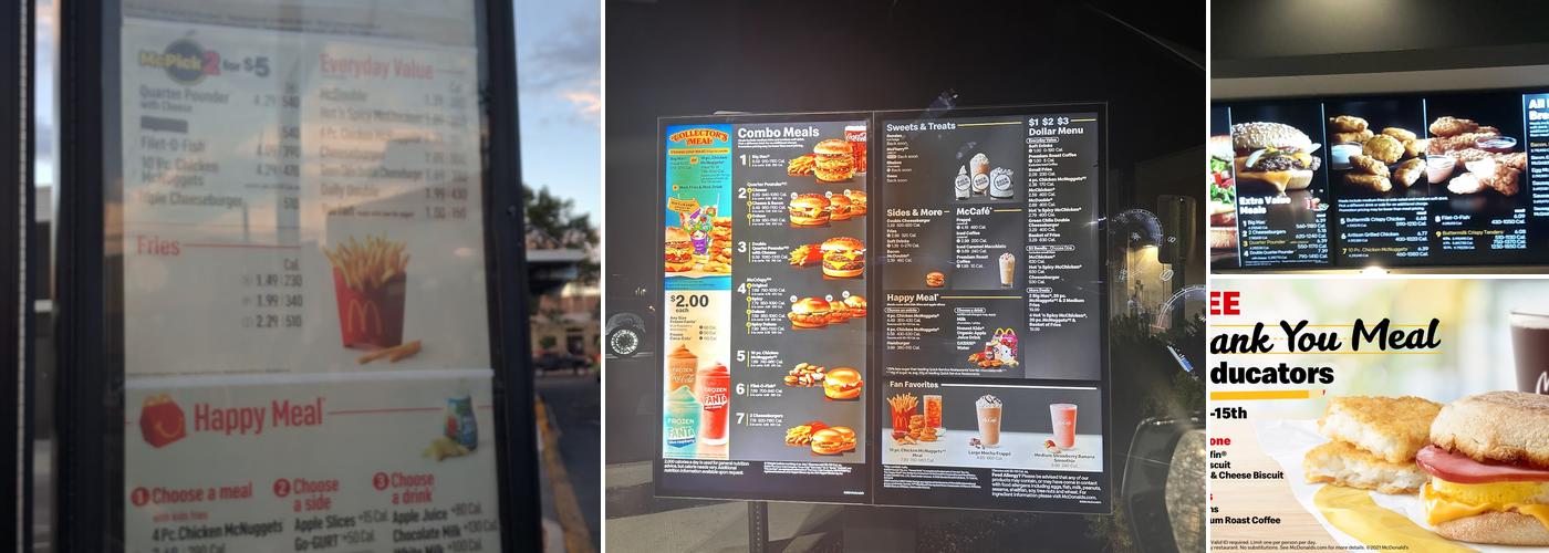 McDonald's Menu