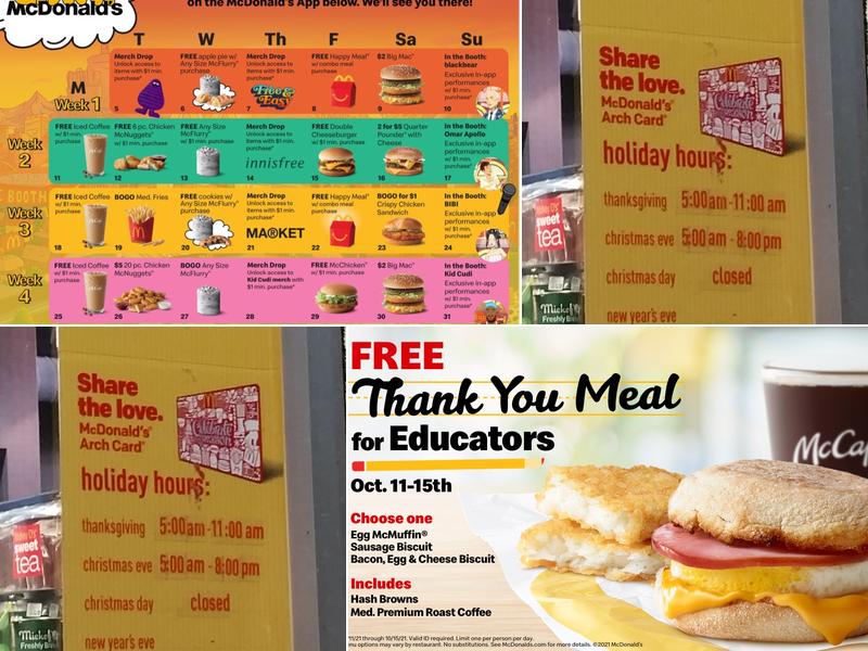 McDonald's Menu