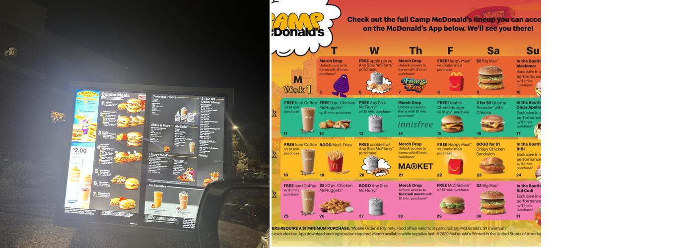 McDonald's Menu