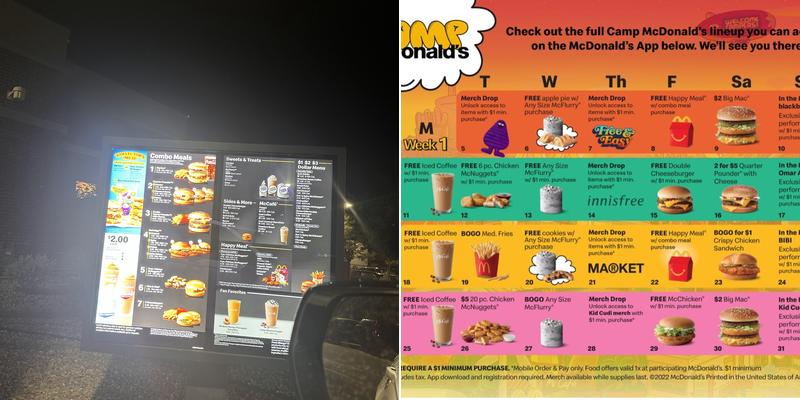 McDonald's Menu