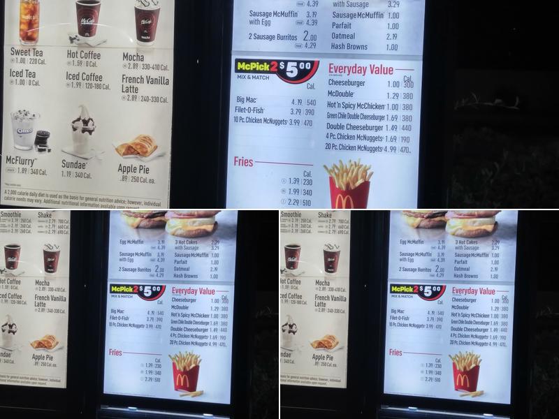 McDonald's Menu