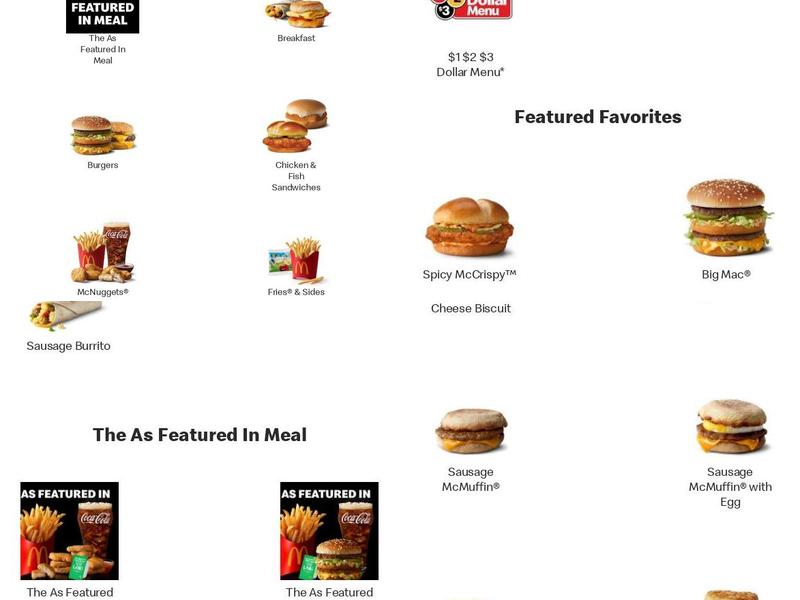 McDonald's Menu