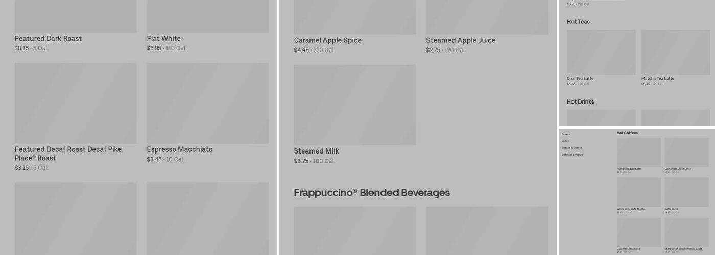 Starbucks Menu