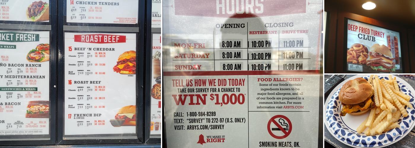 Arby's Menu