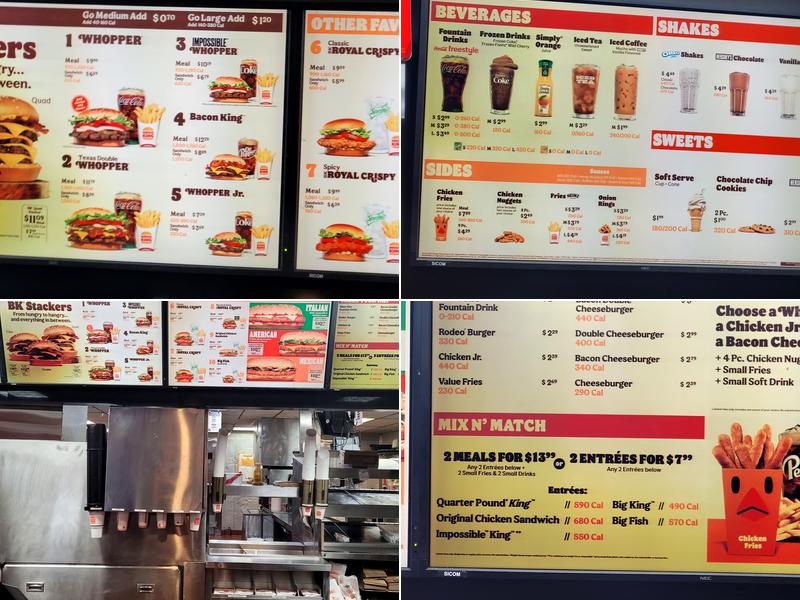Burger King Menu
