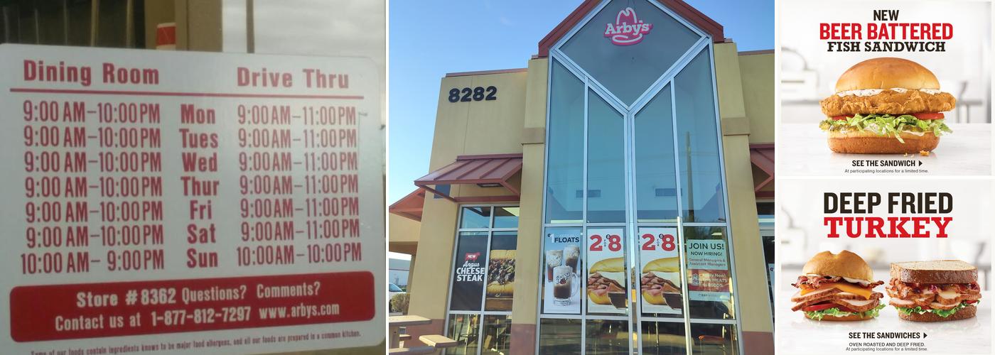Arby's Menu