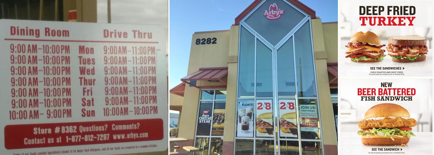Arby's Menu