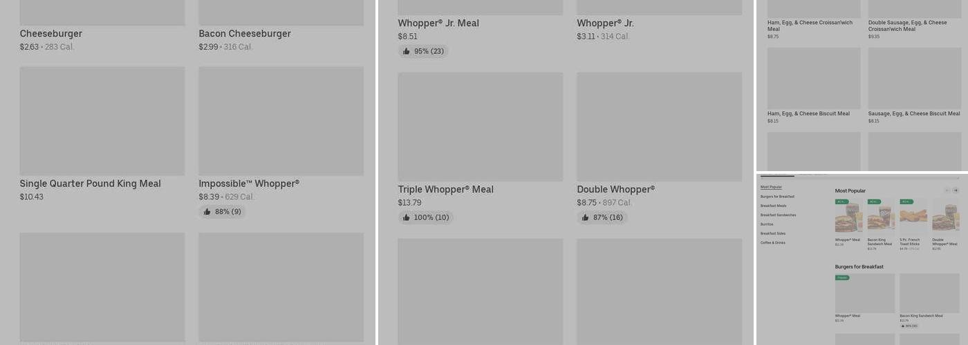 Burger King Menu