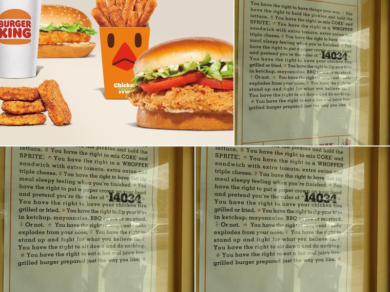 Burger King Menu