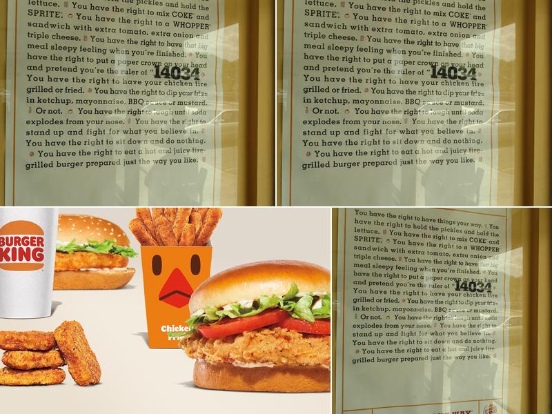 Burger King Menu