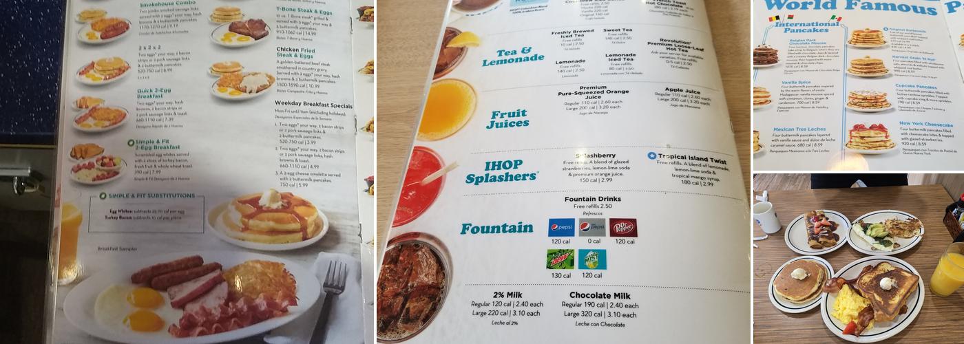 IHOP Menu