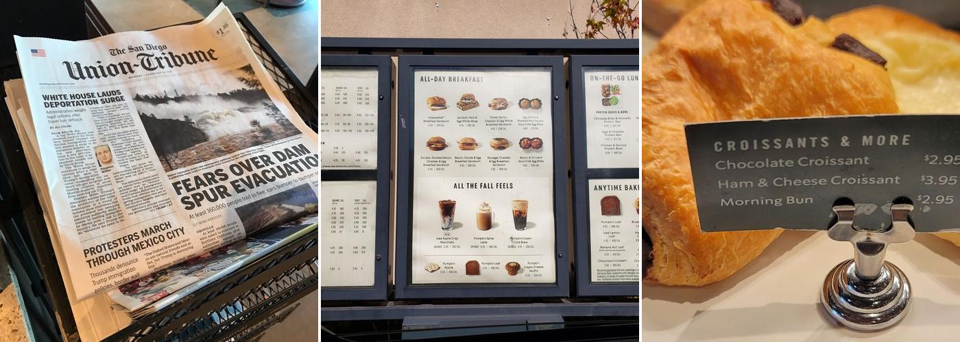 Starbucks Menu