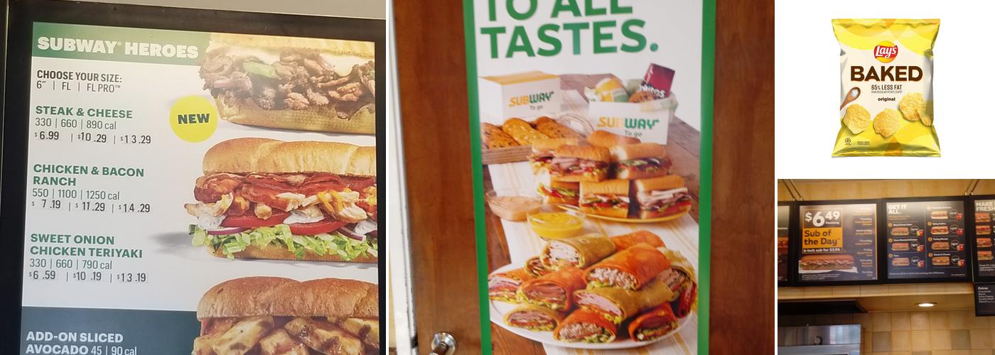 Subway Menu