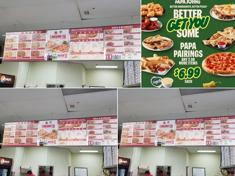 Papa Johns Pizza Menu