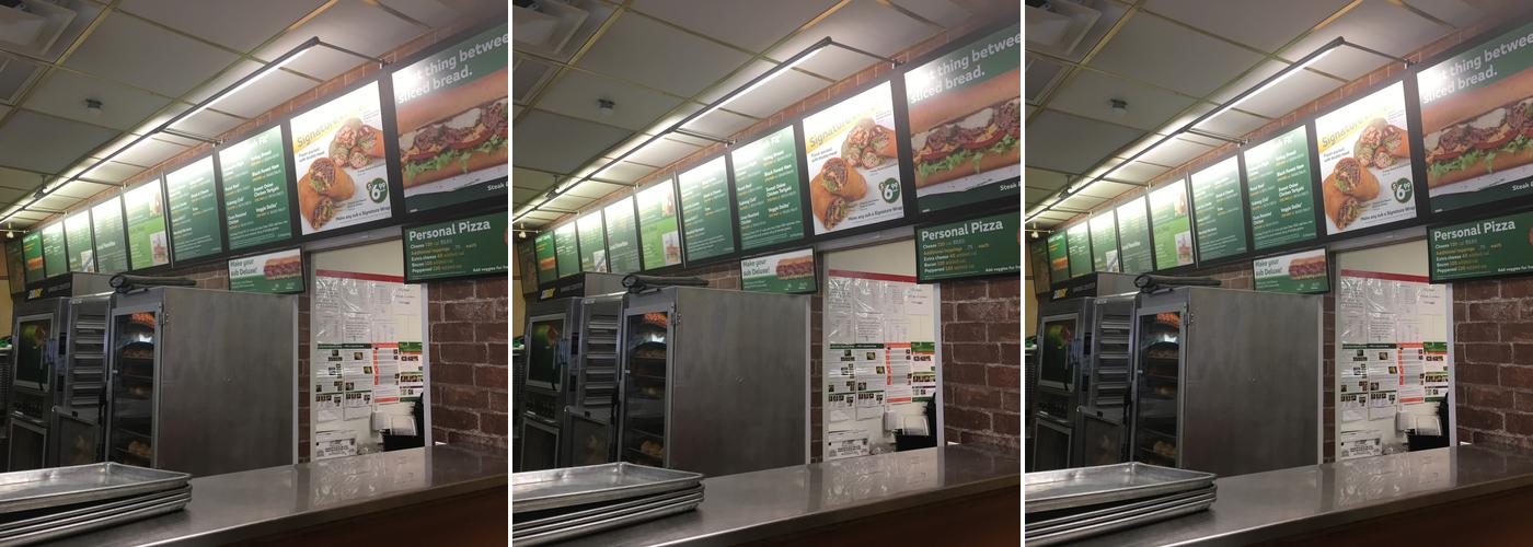 Subway Menu