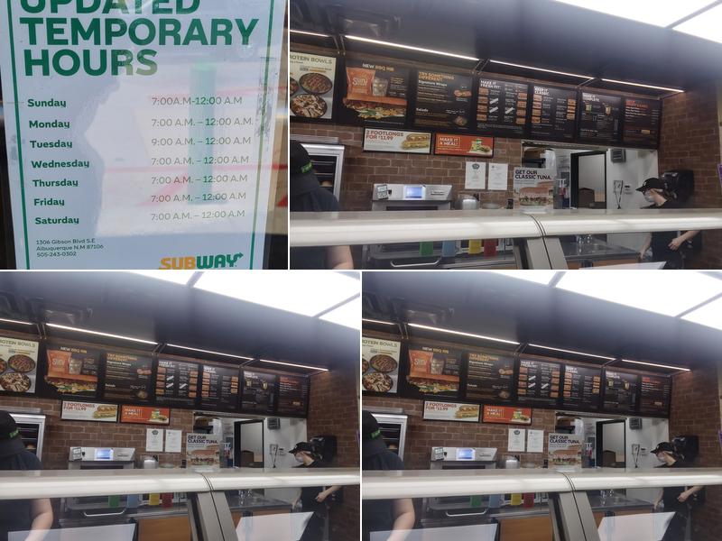 Subway Menu