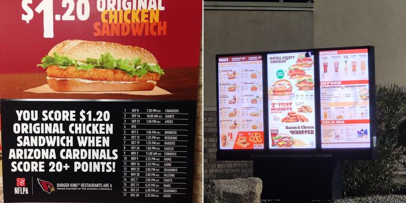 Burger King Menu