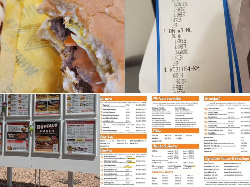 Whataburger Menu
