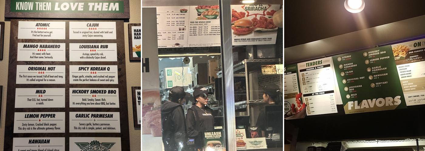Wingstop Menu