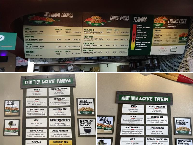 Wingstop Menu