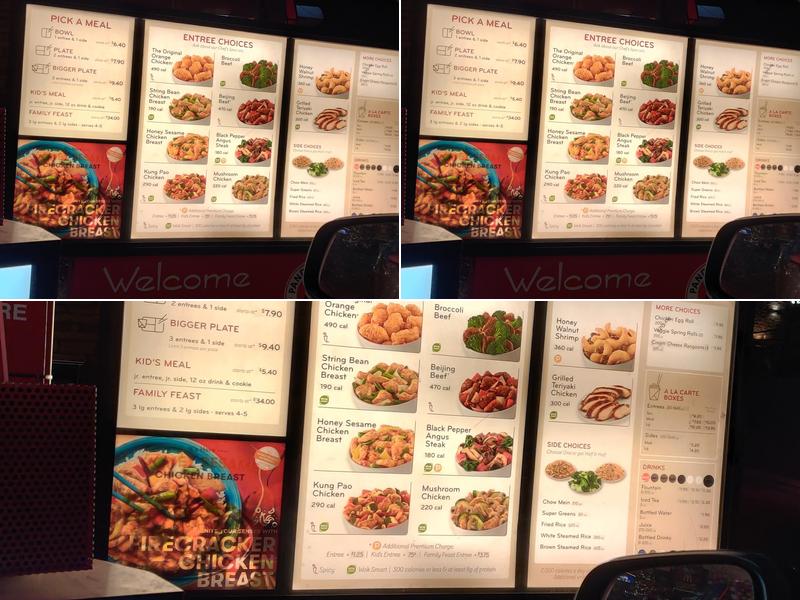 Panda Express Menu